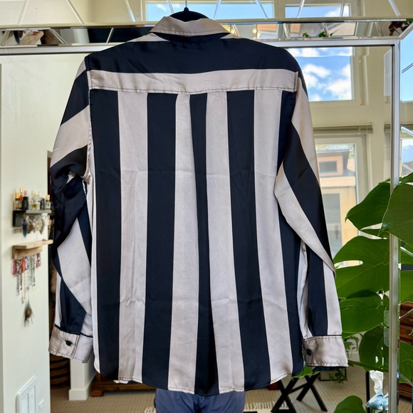 H&M Satin Stripe Blouse - Picture 5 of 7